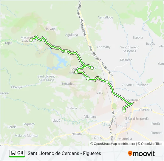 C4 Bus Line Map