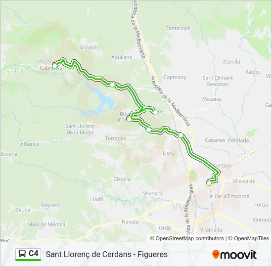 C4 Bus Line Map