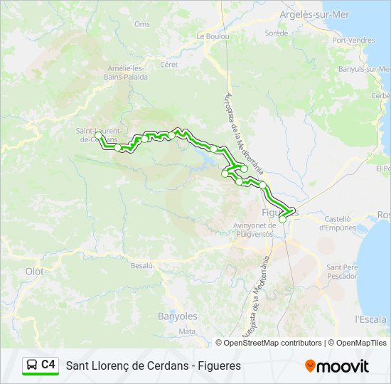 C4 Bus Line Map