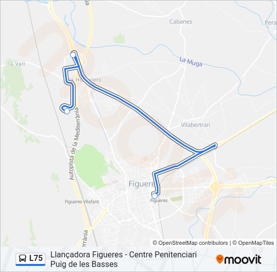 L75 Bus Line Map