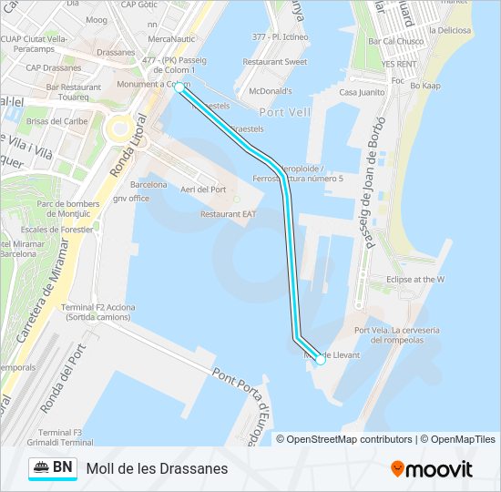 Mapa de BN de ferry