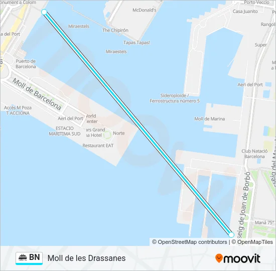 BN Ferry Line Map