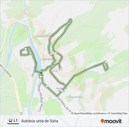 L1 Bus Line Map