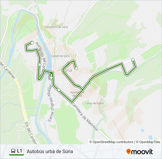 L1 Bus Line Map