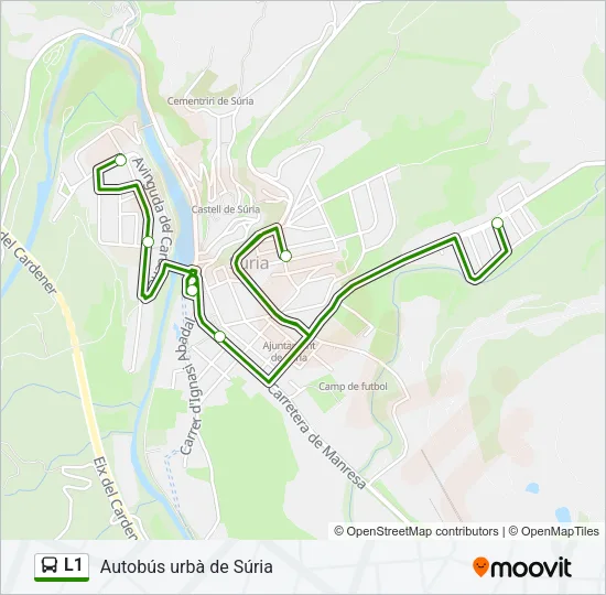 L1 Bus Line Map