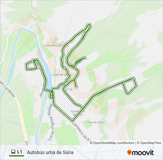 L1 Bus Line Map