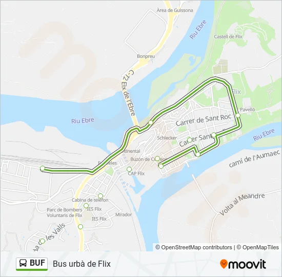 BUF Bus Line Map