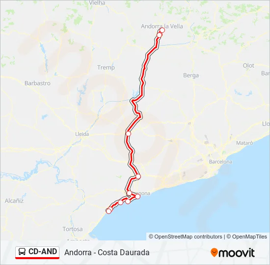CD-AND Bus Line Map