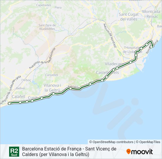 R2S Train Line Map