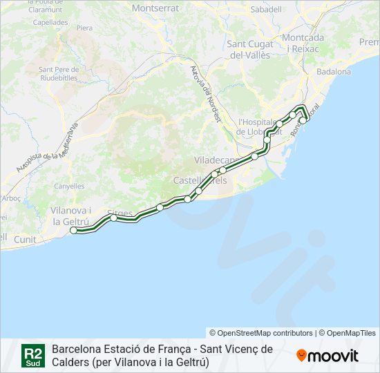 R2S Train Line Map