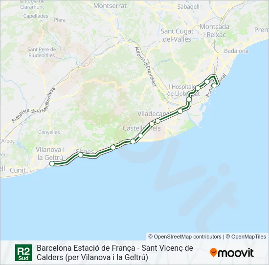 R2S Train Line Map