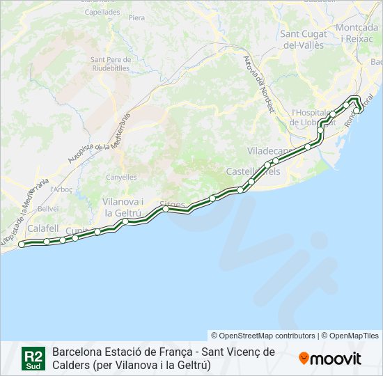 Mapa de R2S de tren