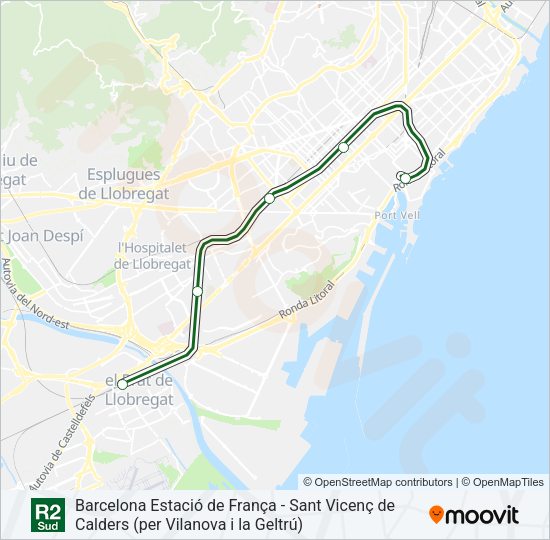 R2S Train Line Map
