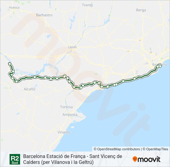 R2S Train Line Map