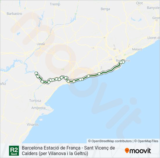 R2S Train Line Map