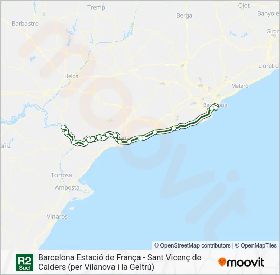 R2S Train Line Map