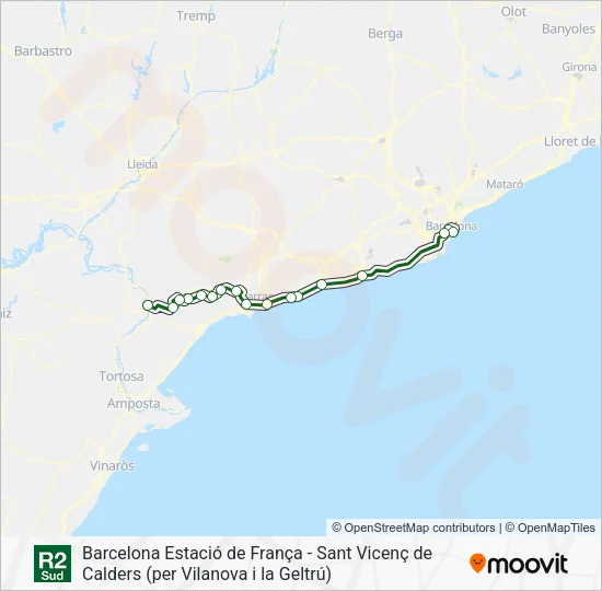 R2S Train Line Map