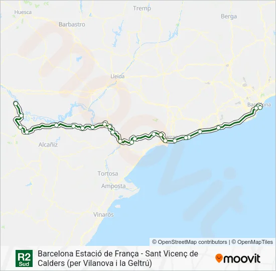 R2S Train Line Map