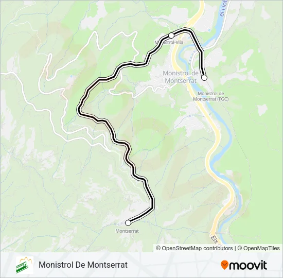 MM Funicular Line Map