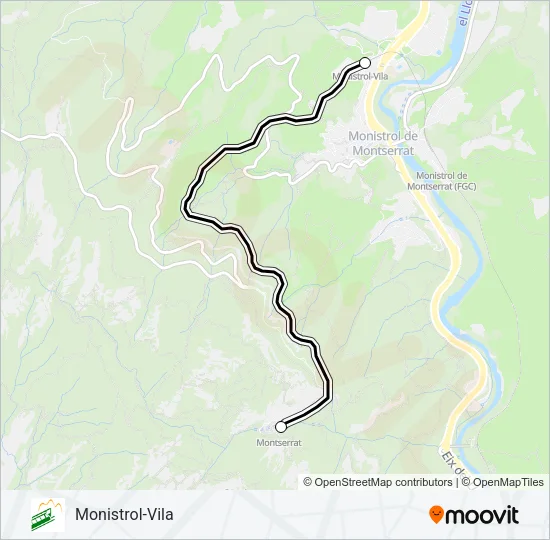 MM Funicular Line Map