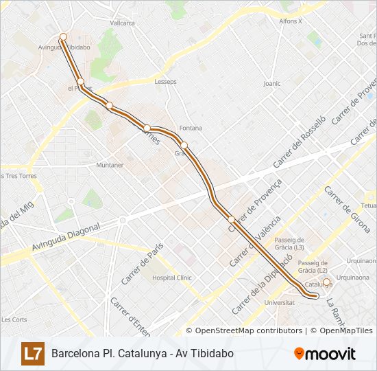 L7 metro Line Map