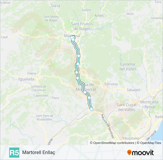 R5 Train Line Map