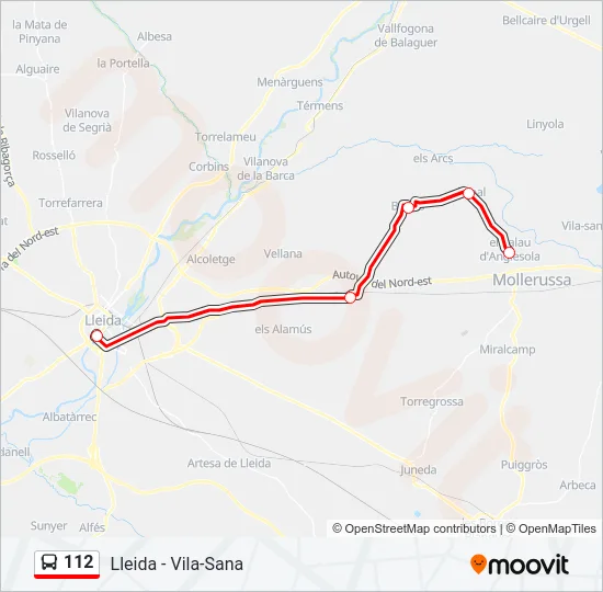 112  Line Map