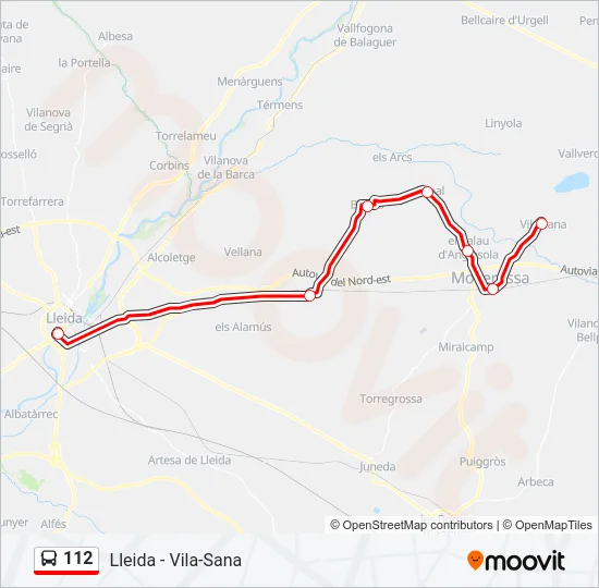 112  Line Map