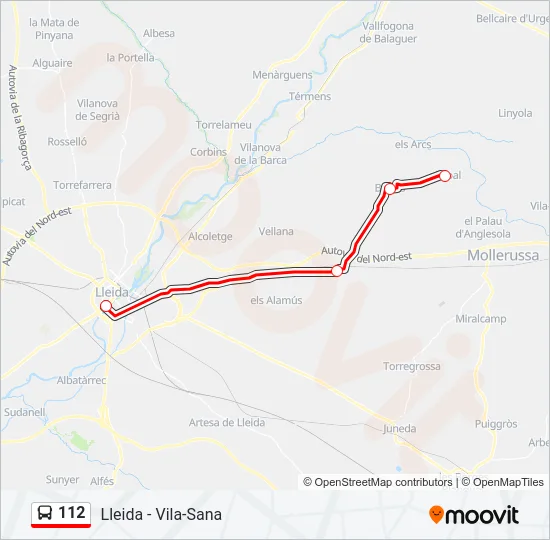 112  Line Map
