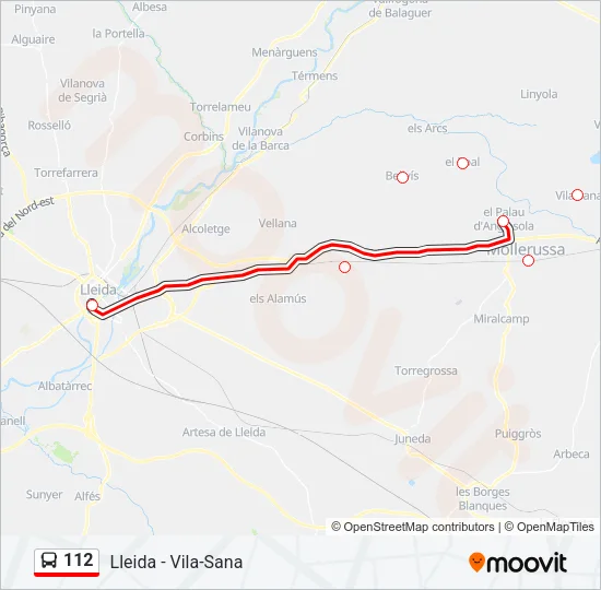 112  Line Map