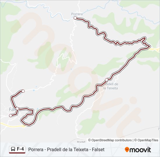 Mapa de F-4 de autobús