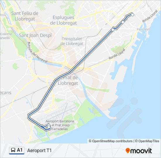 A1 Bus Line Map