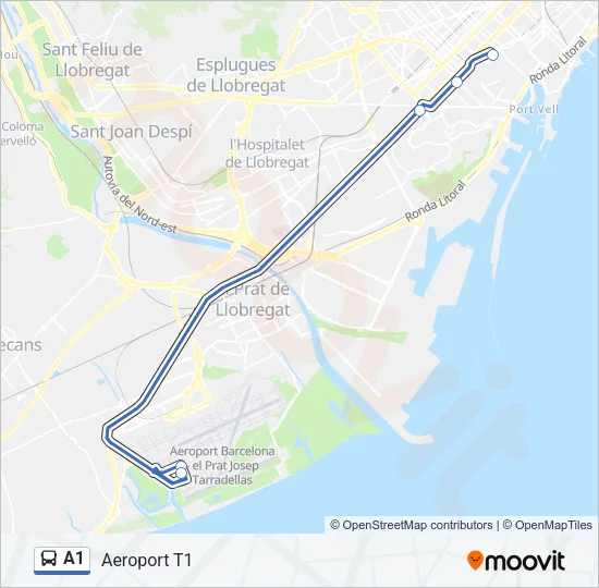 A1 Bus Line Map