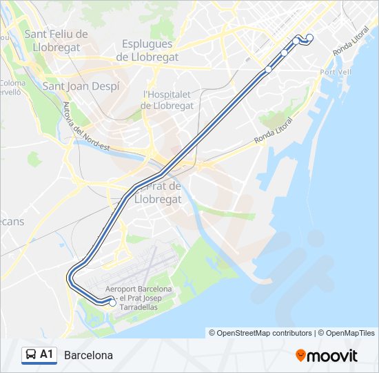 A1 Bus Line Map