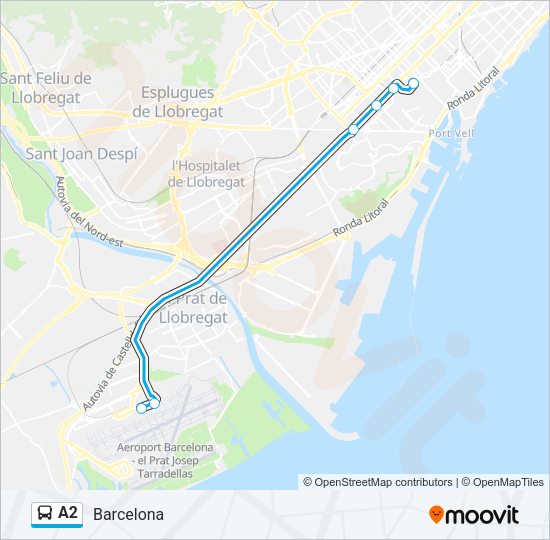A2 Bus Line Map