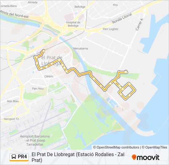 PR4 Bus Line Map