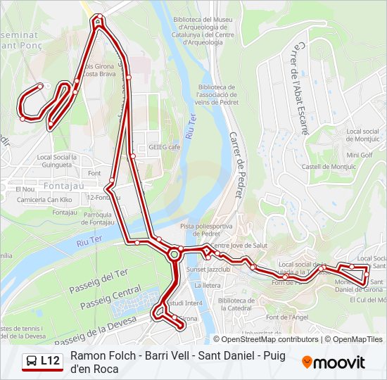 L12 Bus Line Map