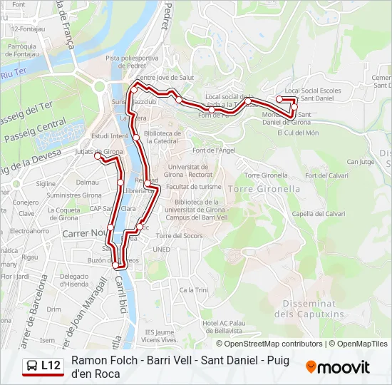 L12 Bus Line Map