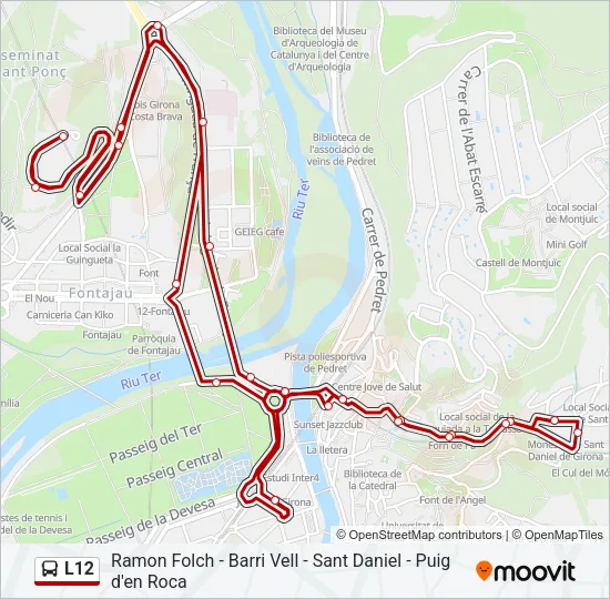 L12 Bus Line Map