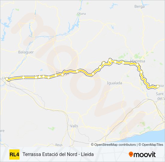 RL4 Train Line Map