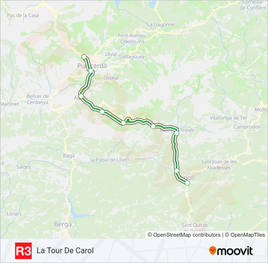 R3 Train Line Map