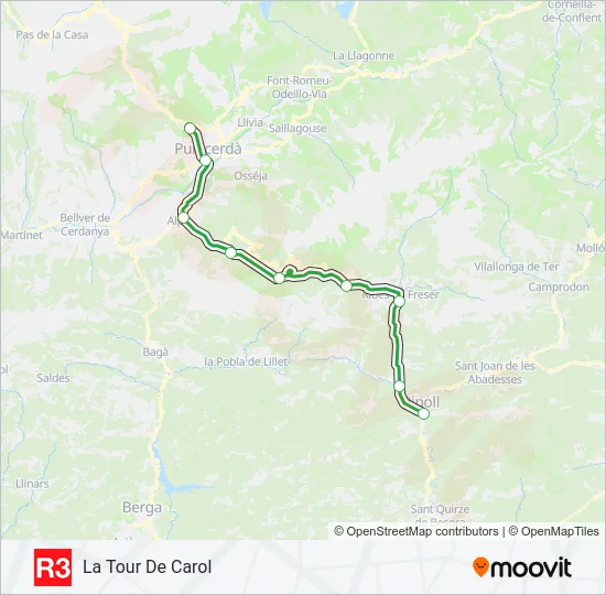 R3 Train Line Map