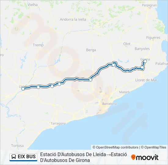 EIX BUS Bus Line Map