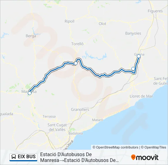 EIX BUS Bus Line Map