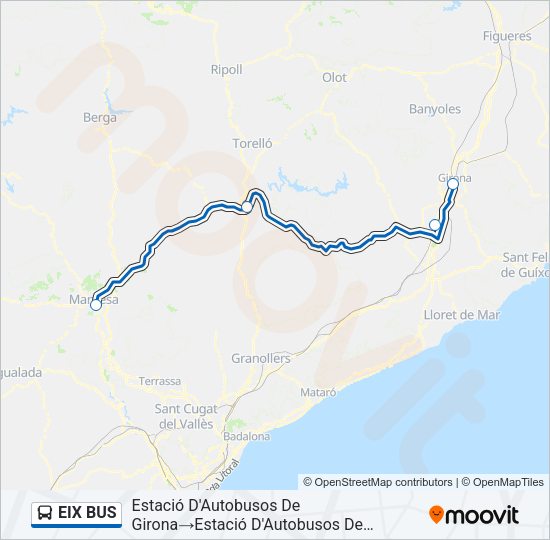 EIX BUS Bus Line Map