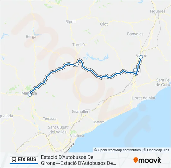 EIX BUS Bus Line Map