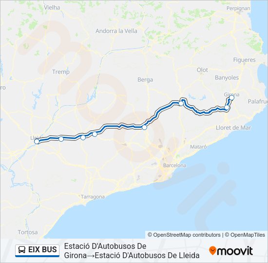 EIX BUS Bus Line Map