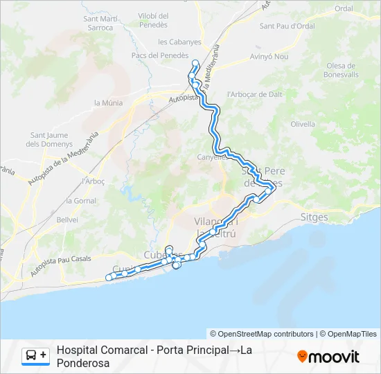 + Bus Line Map