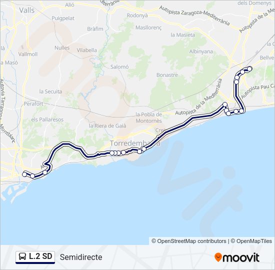 L.2 SD Bus Line Map