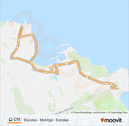 CTE Bus Line Map